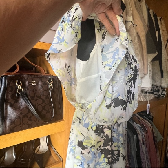 ⭐️BOGO FREE⭐️ J.B.S. Floral Dress in Blue, Yellow, and Black - Picture 10 of 11